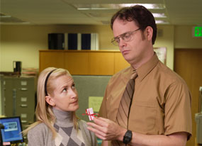 The Office: Rain Wilson, Angela Kinsey The Office: Rain Wilson, Angela Kinsey
